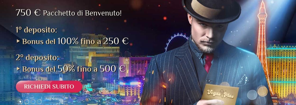 Vegas Plus Casino bonus di benvenuto